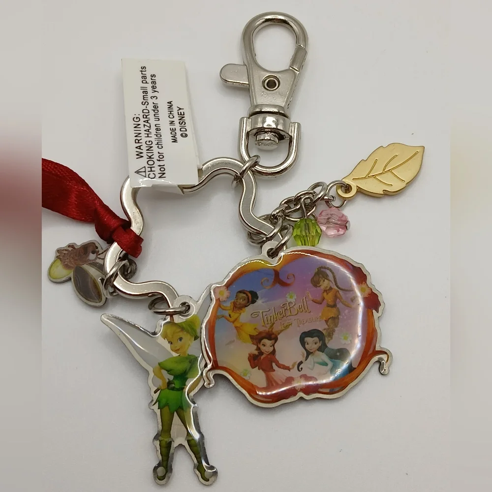 Disney Fairies Keychain with Tinker Bell Charm NWT
